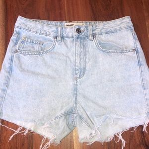 Garage denim mom shorts